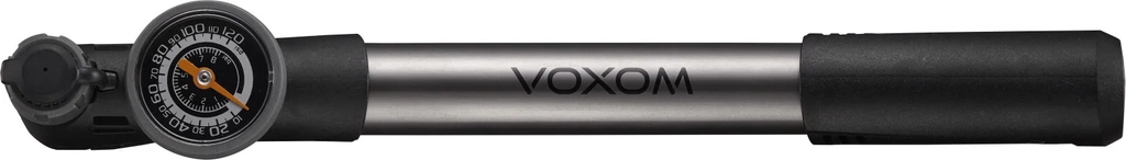 Voxom PU18 Minipumpe med Manometer Sølv
