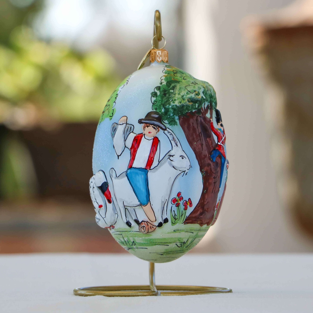 Brink Nordic Glaskugle H.C.A. Eventyr Flerfarvet 12 cm Juletræspynt 12cm