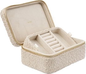 Dark Tweed Jewellery Box - Sand