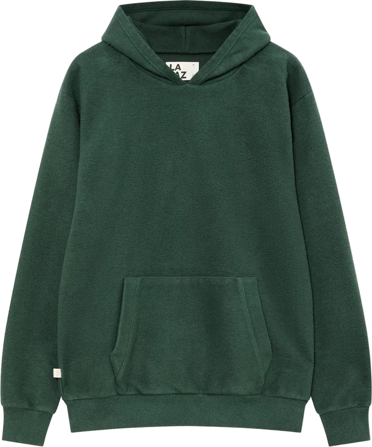 la paz - matias fleece hoodie - dark green