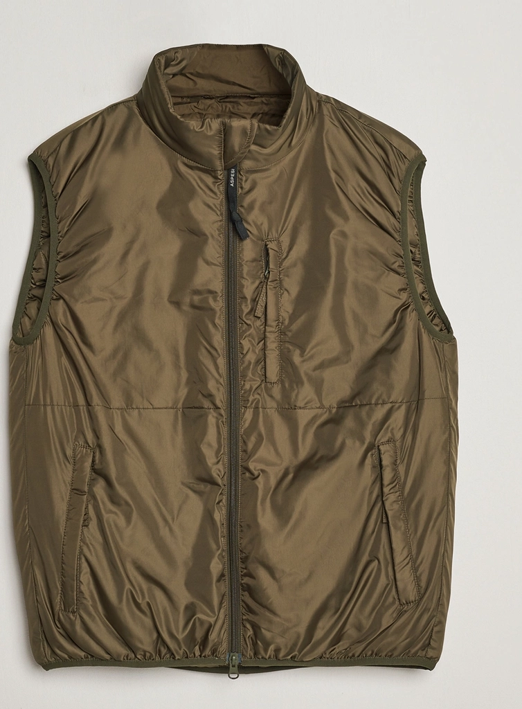 Jil Padded Vest Dark Military