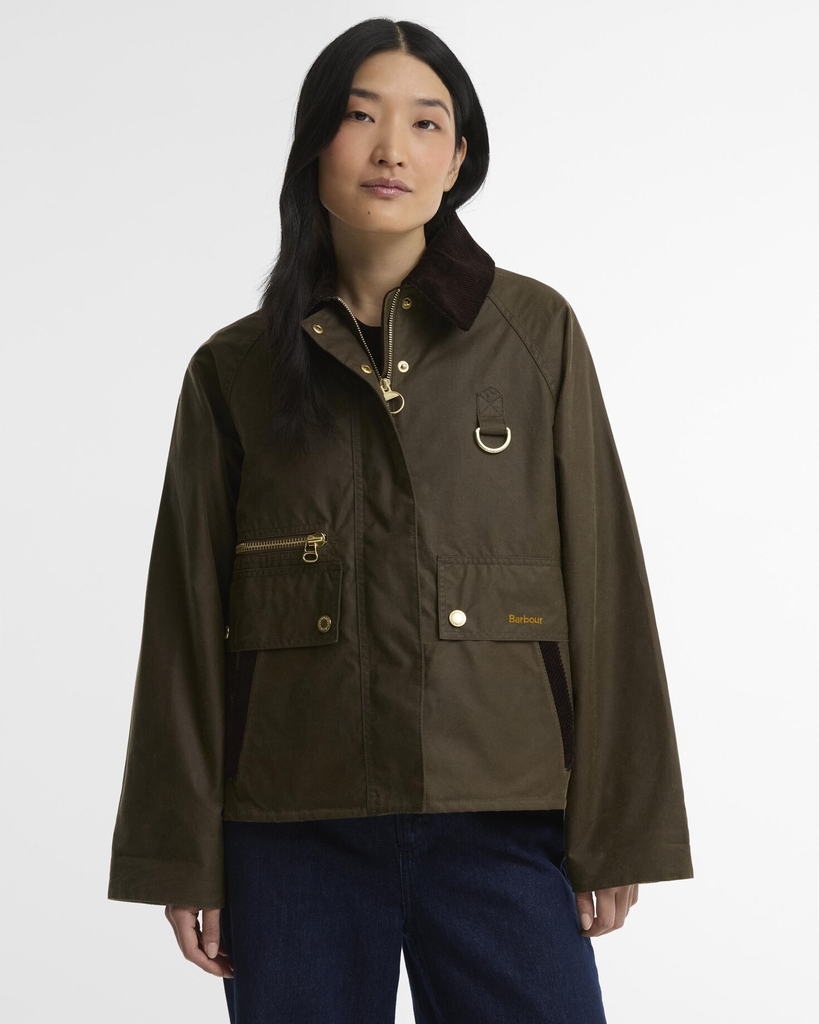 Barbour Barbour Cottingham Wax Kvinde Sn91 Overgangsjakker Str 40 - hos Magasin