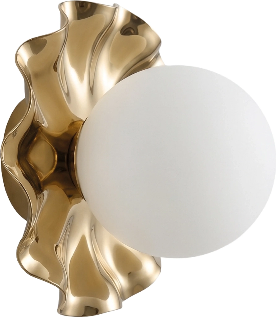 lea lampe - gylden | opal glas