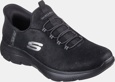 skechers slip-on sneakers med memory foam i h-bredde, veganske