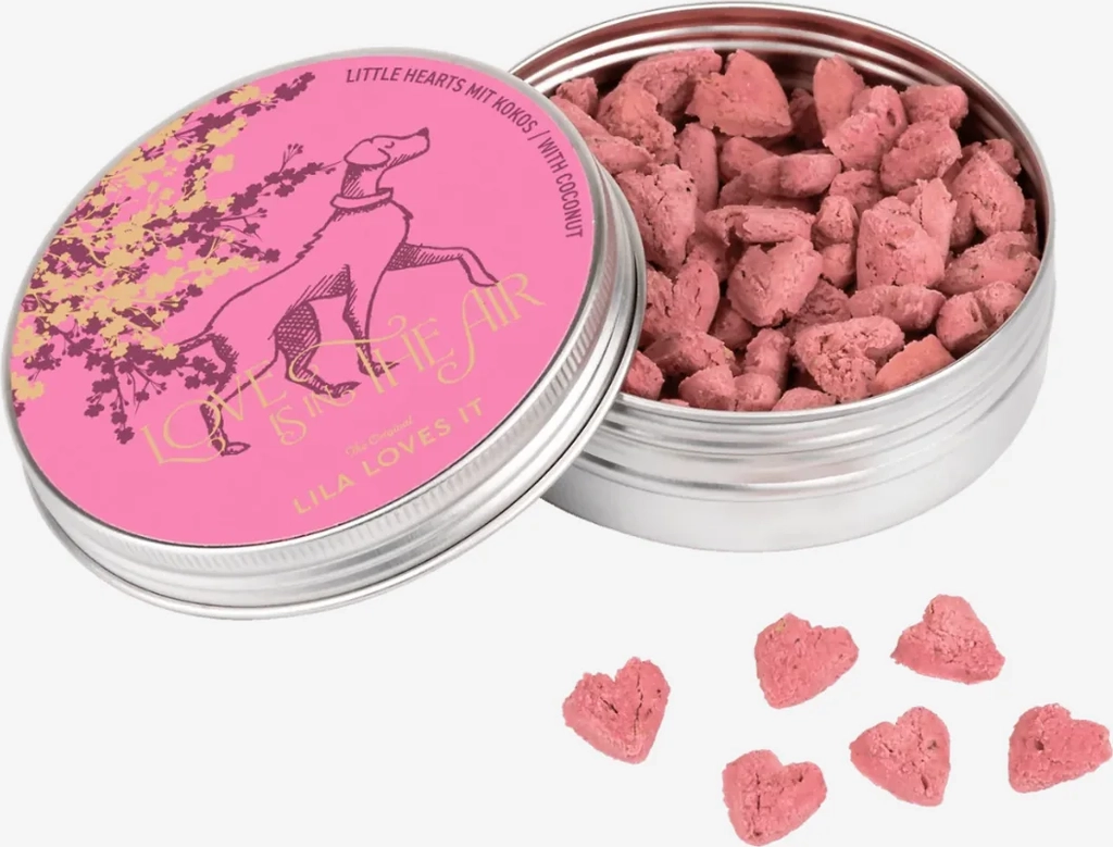 lila loves it happy hearts // vegetariske hjerteformede godbidder