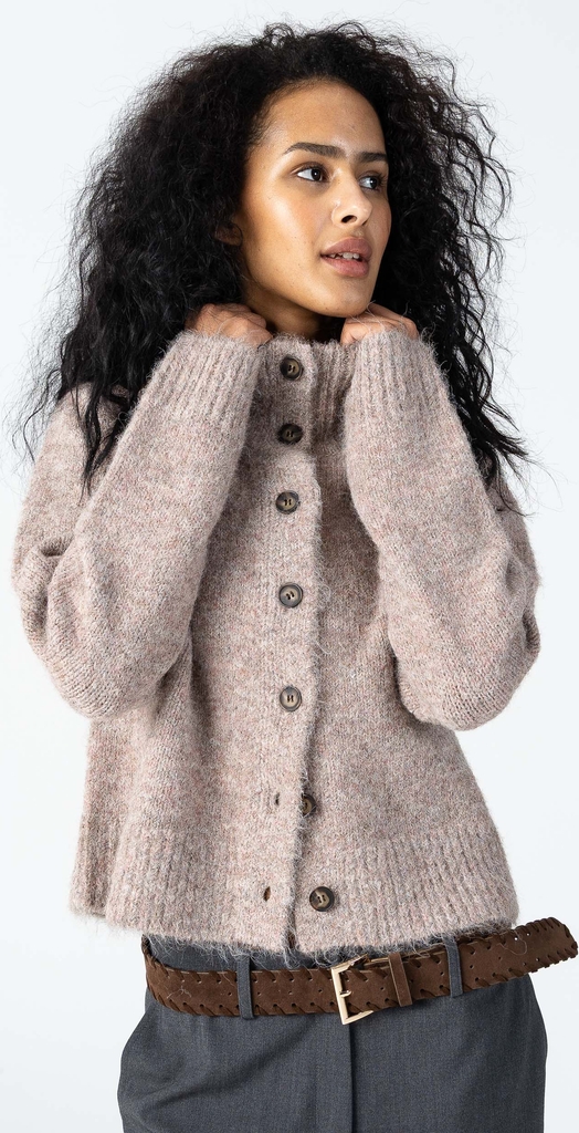 strikket cardigan - rose mix