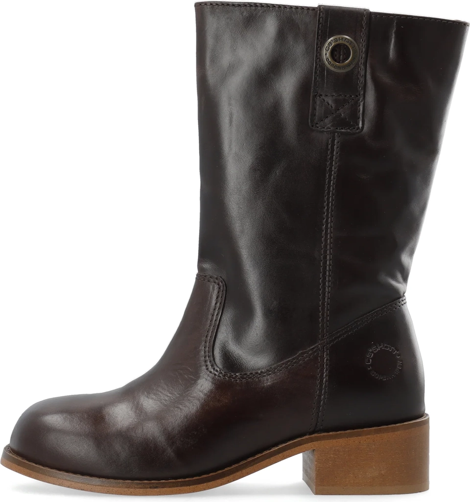 casvilma mid cut boot - dark brown