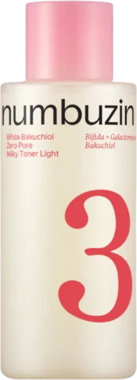 no. 3 bifida bakuchiol 50 zero pore milky toner