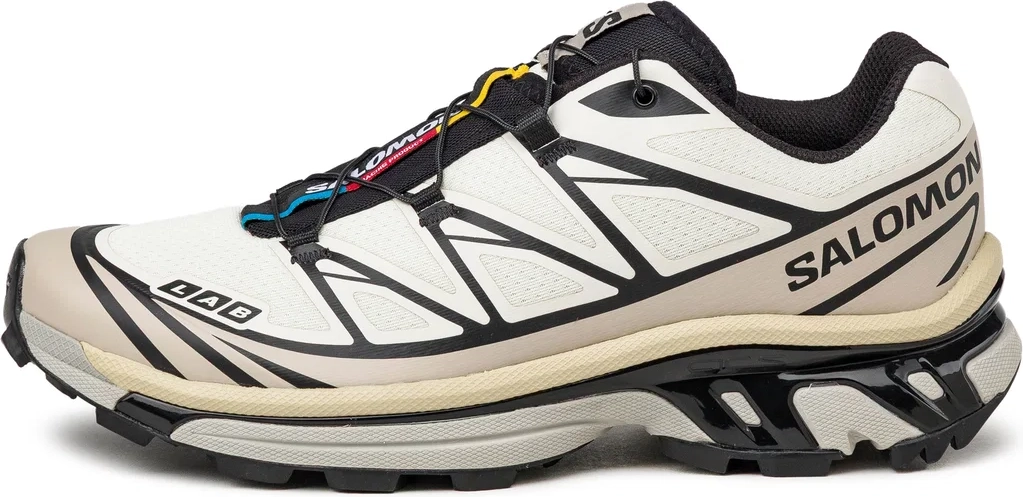 Salomon XT-6 Sneakers - Vanilla Ice/Black/Silver Cloud