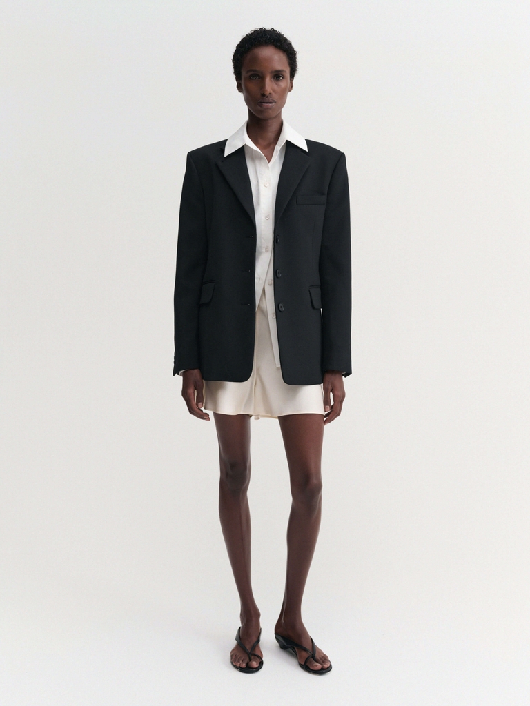 cillian tailored blazer, black