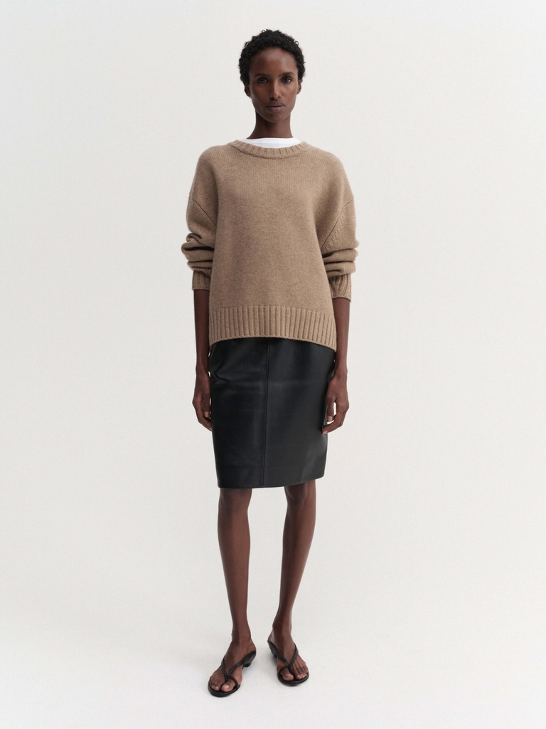 cru crewneck sweater, hazel