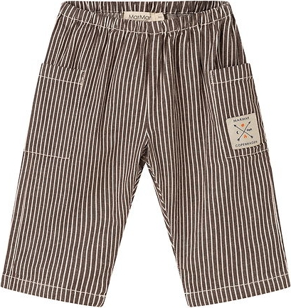 MarMar Copenhagen Soft Denim Dark Brownie Stripe Bukser - Dark Brownie Stripe