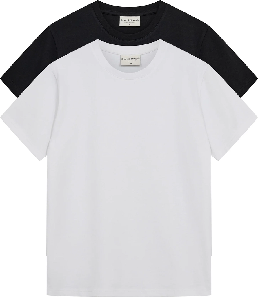 bs stanley t-shirt regular fit - white & black