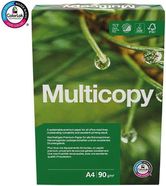 Kopieringspapper Multicopy A4 90g 500/pkt