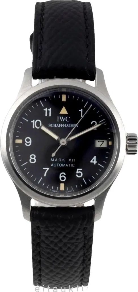 watch iwc black in steel