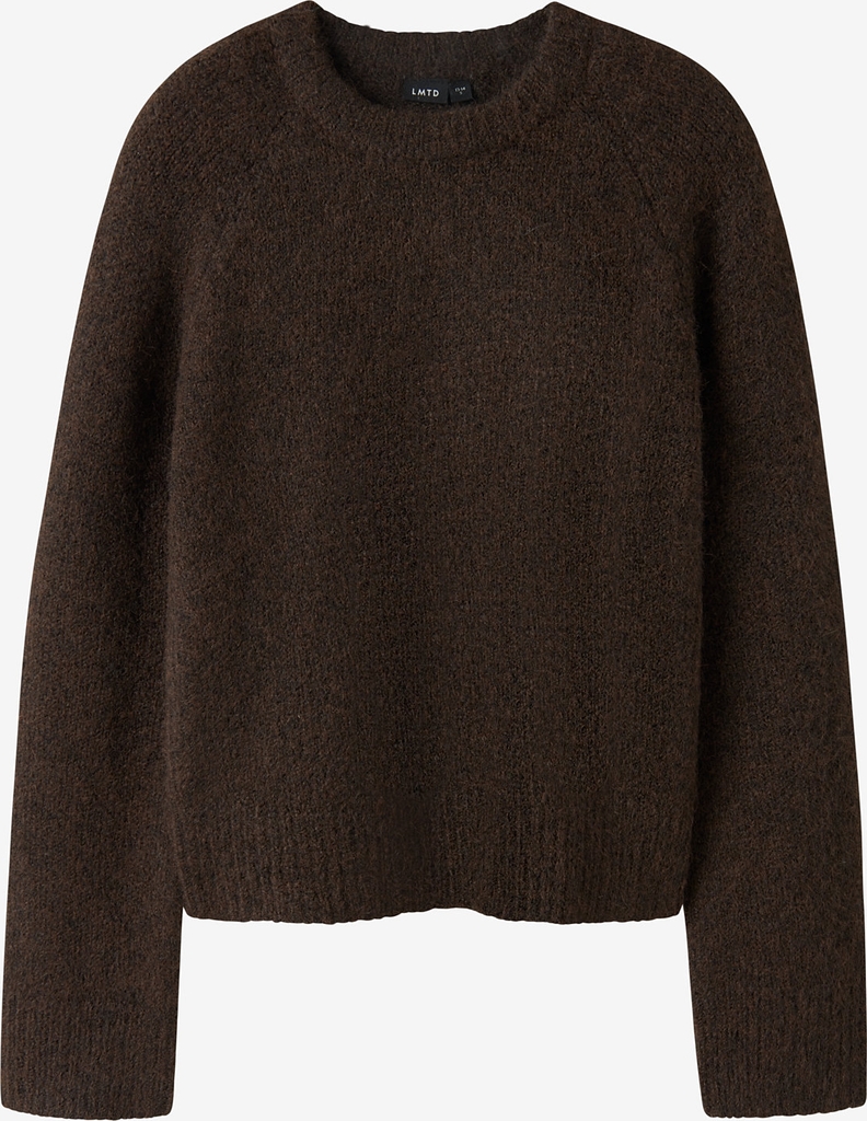 LMTD Nlfbullo Ls Short Knit Noos - Brown - 122-128