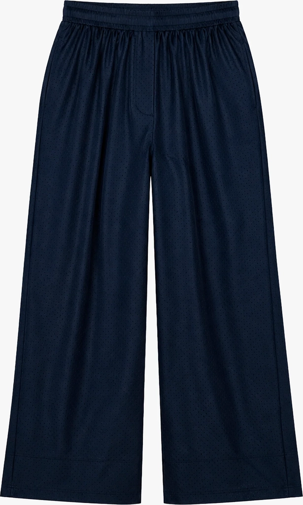 baxter perforated track pants in navy