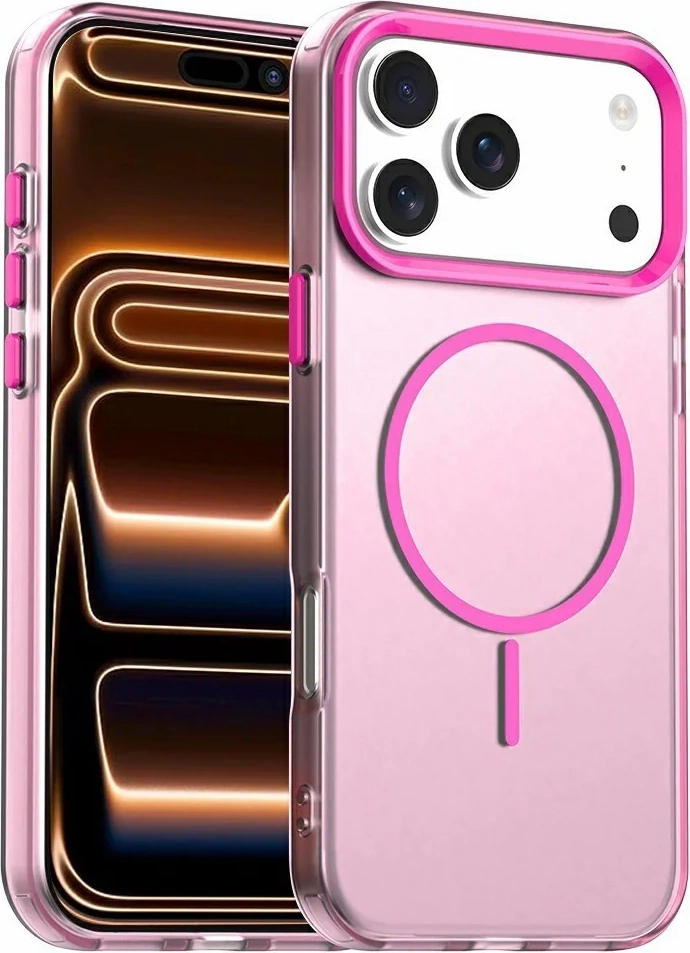 iPhone 18 Pro Max / 17 Pro Max EIDERWOOD Hybrid Plast Bagside Cover - MagSafe Kompatibel - Lyserød