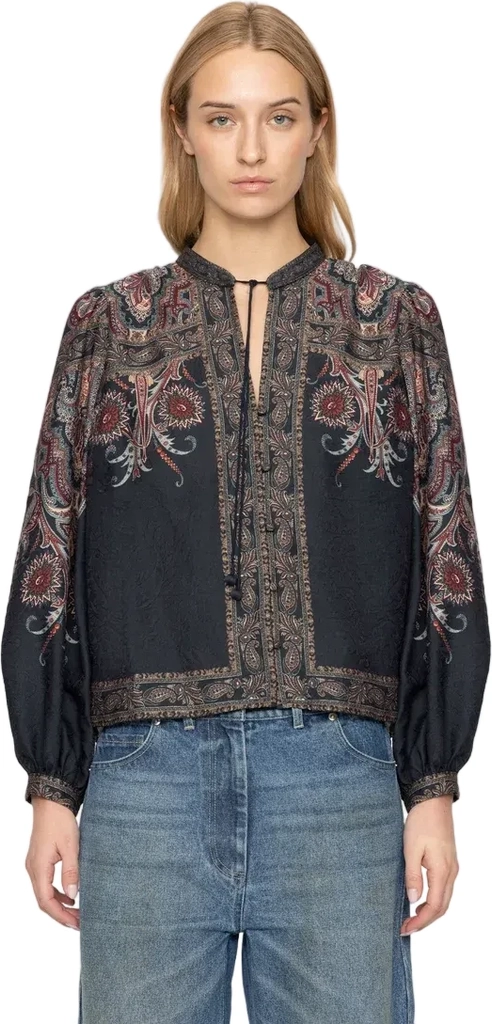 hyacinth printet top