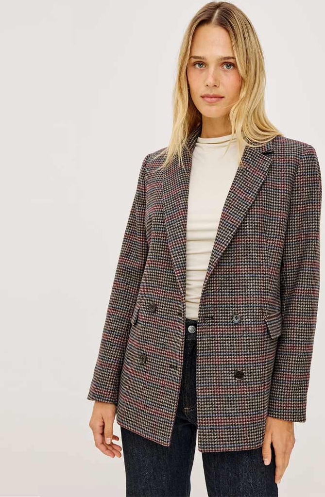 rails jac blazer - oxford plum