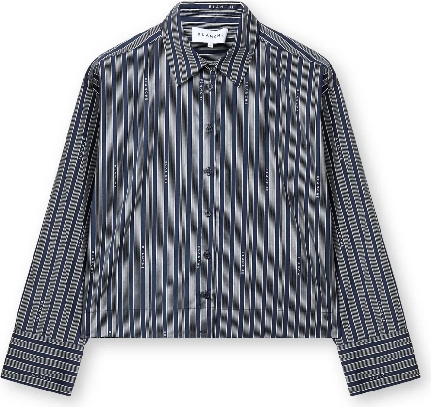 arisha shirt blanche, navy