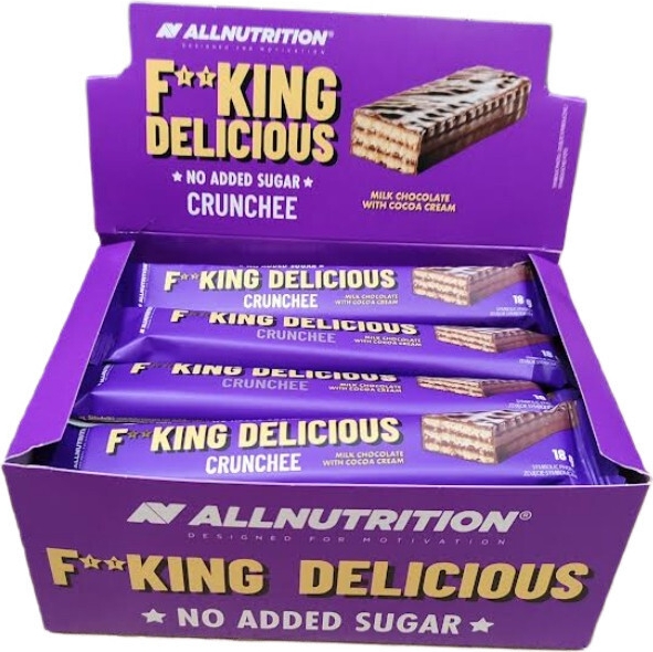 Allnutrition Fitking Delicious Crunchee Mælkechokolade Kakaocreme 20 x 18 g 18g 20stk