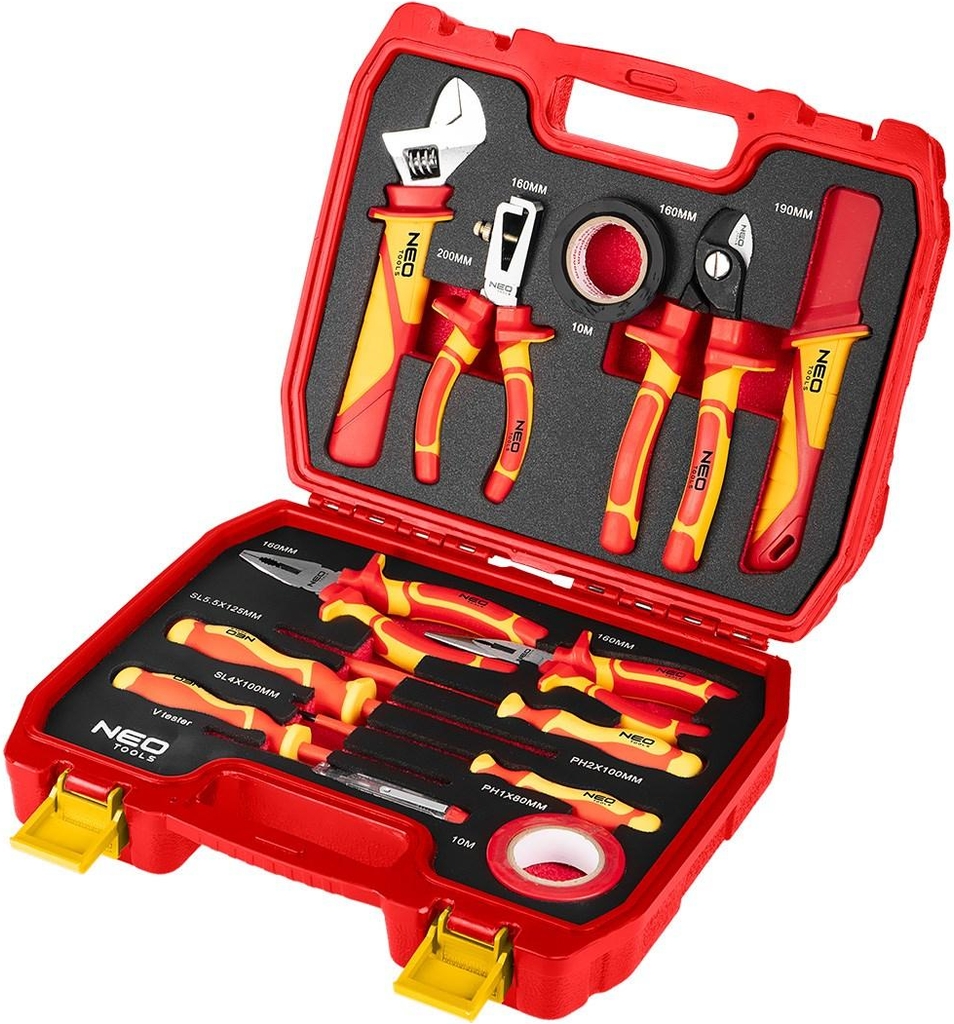 Neo Tools 01-315 Elektrikersæt 13 Dele Værktøjssæt