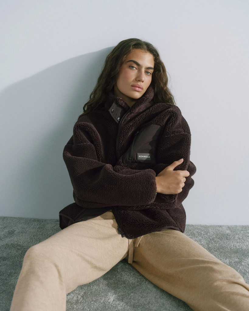 pocket fleece - coffee bean