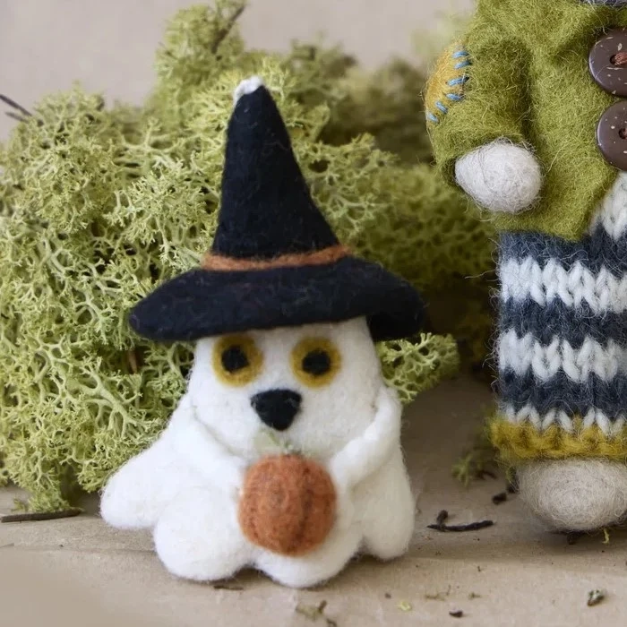 Gry & Sif - Halloween spøgelse med græskar