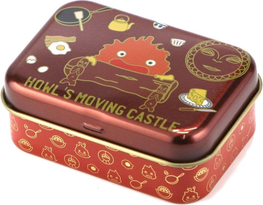 howl´s moving castle metal box calcifer