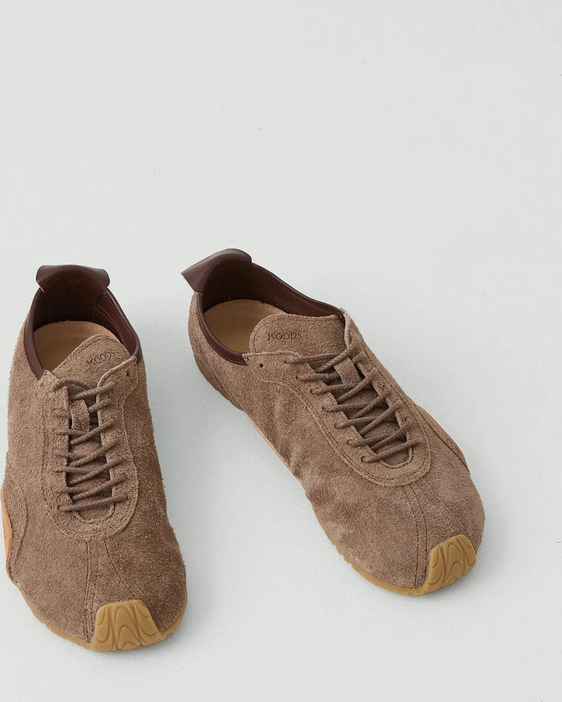 koops barefoot suede trainers