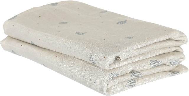 Nuuroo Josefine Bamboo Muslin Cloth 2-Pack Beige