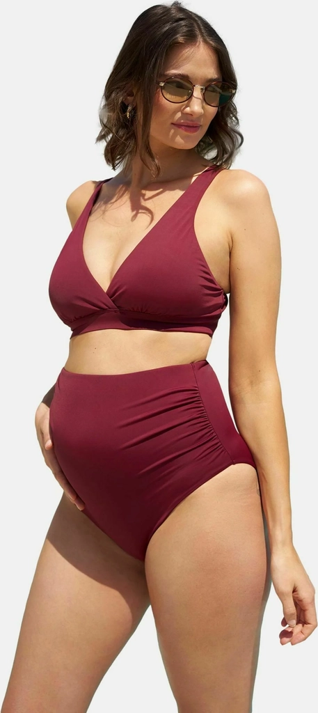 seraphinematernity cross over bikini top - bikinitop - red