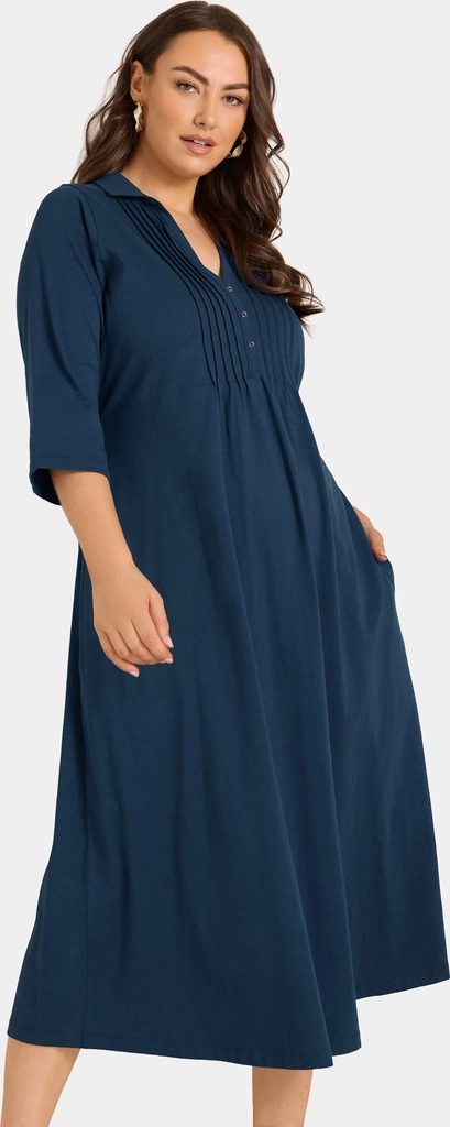 evansplus size maxi dresses - skjortekjole - navy
