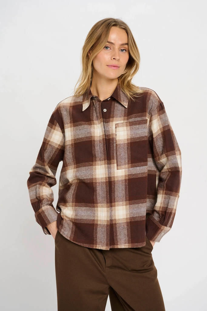 check shirt - choco check