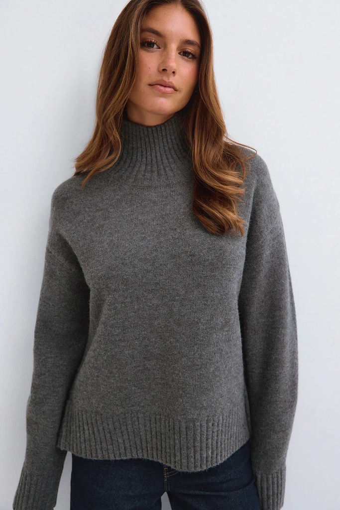 knitted turtleneck sweater