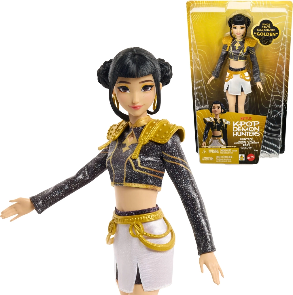 mattel kpop demon hunters syngende zoey legetøjsfigur 32 cm