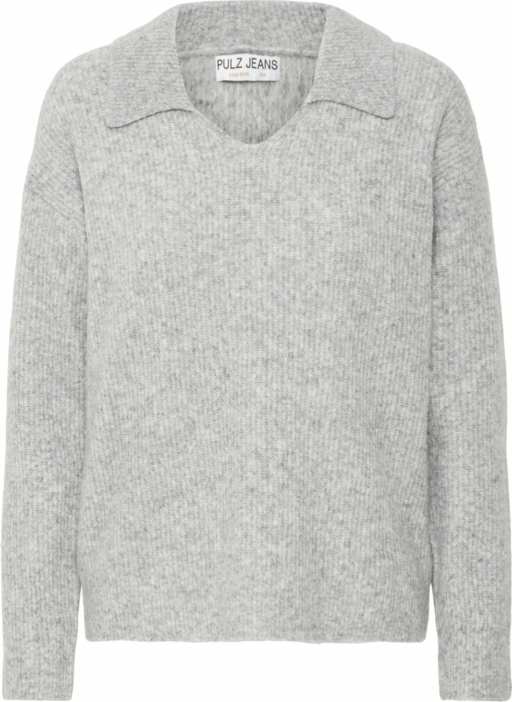 astra v-neck, light grey melange