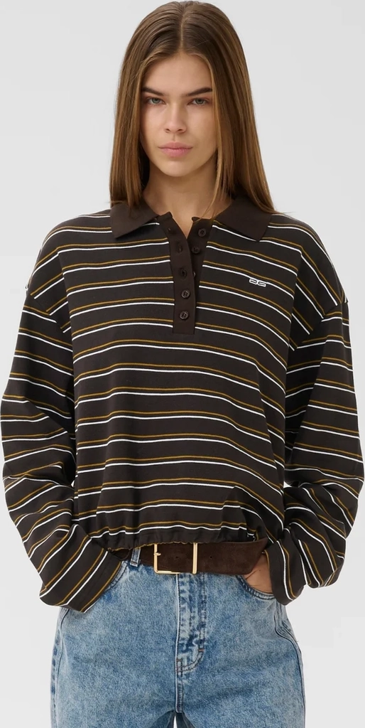 gestuz bluse - pilova polo - ganache striped