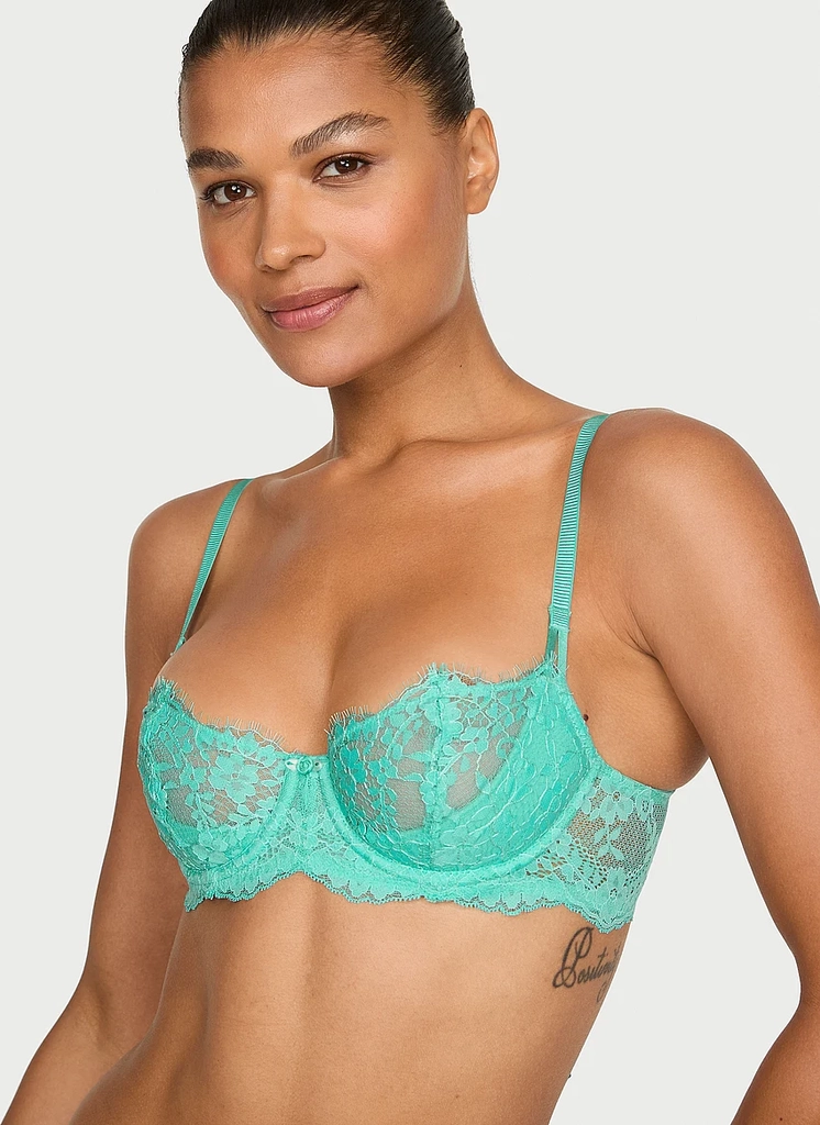 wicked unlined lace balconette bra