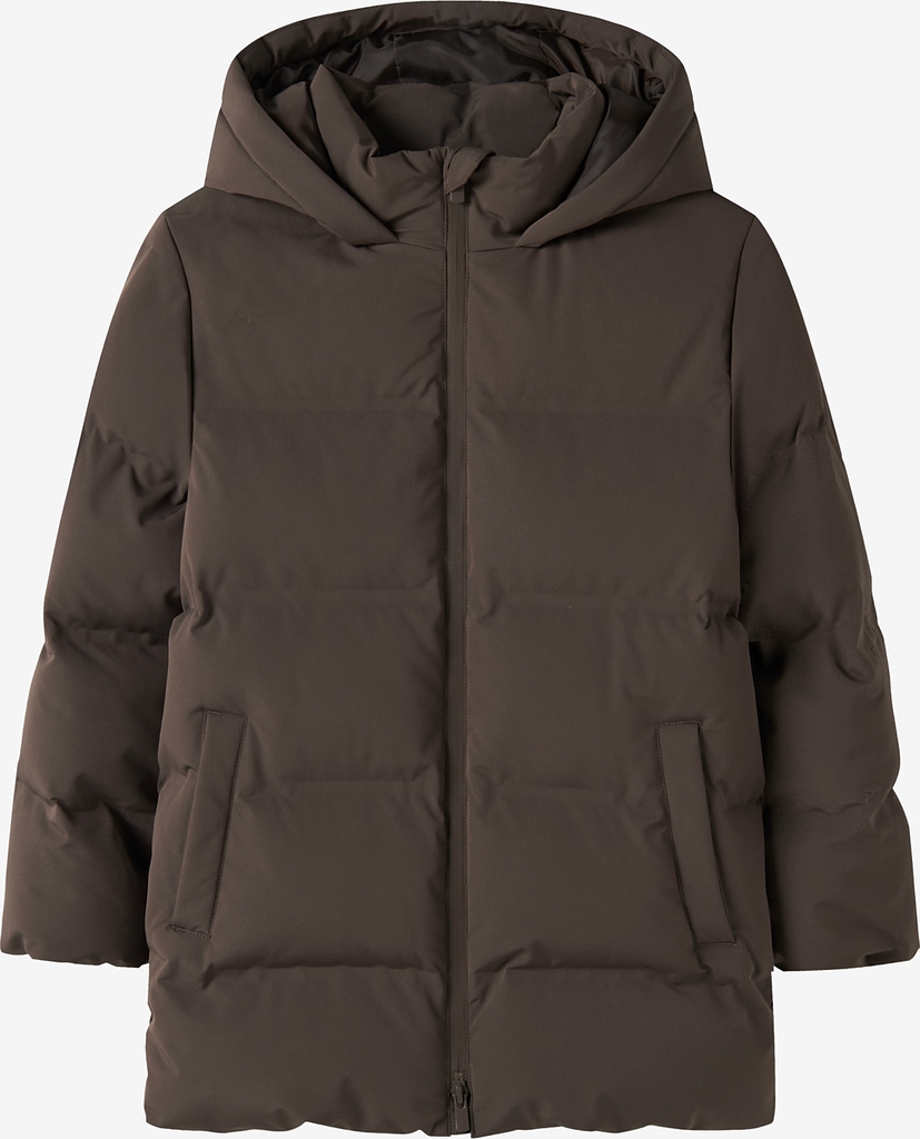 LMTD Nlfmorop Ls Puffer Jacket - Brown - 146-152