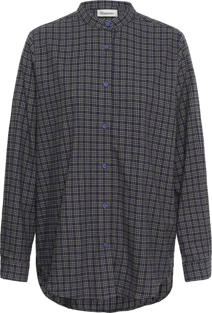 my essential wardrobemwlennie shirt - skjortebluser - dark sapphire blue check