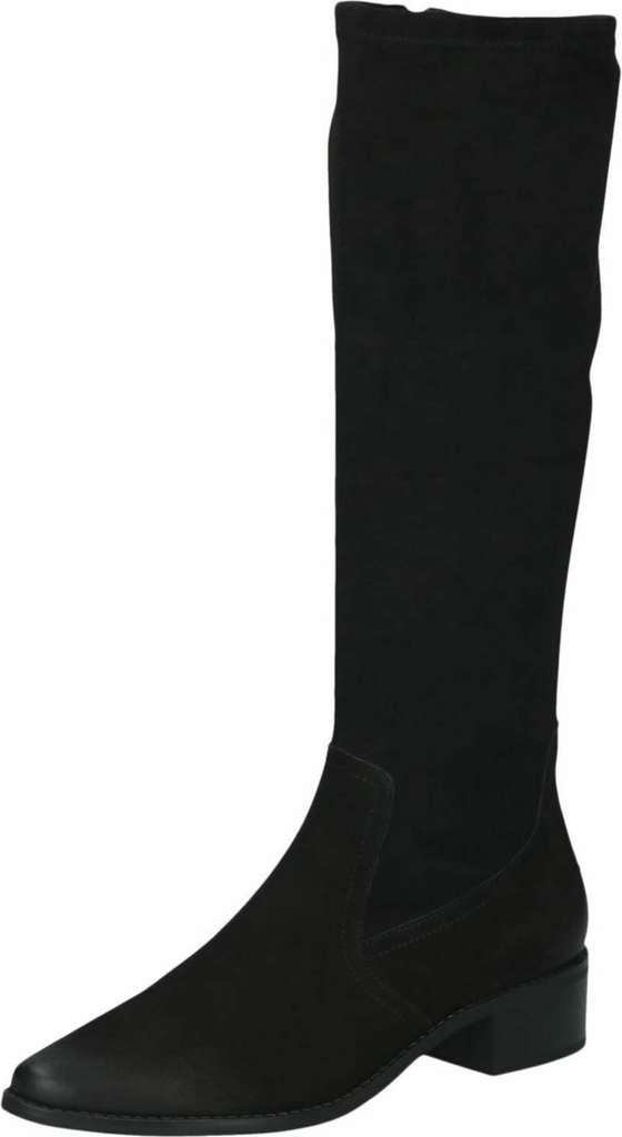 Caprice Stiefel Leder Textil Blockabsatz - Schwarz