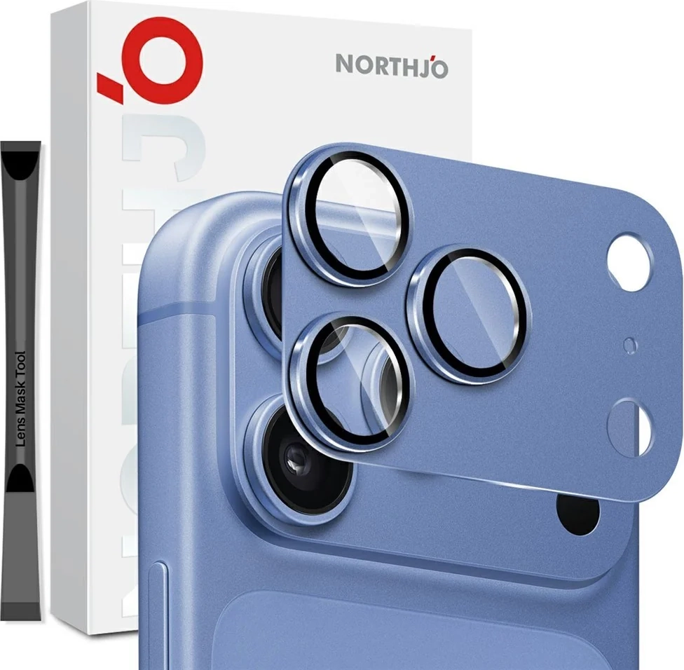 iPhone 18 Pro Max NORTHJO Beskyttelsesglas til Kamera - Blå
