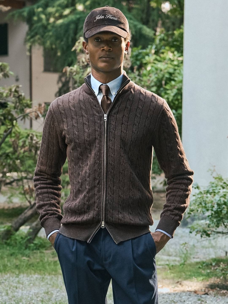 mörkbrun cardigan
