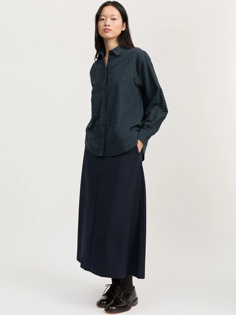penny shirt check | evergreen