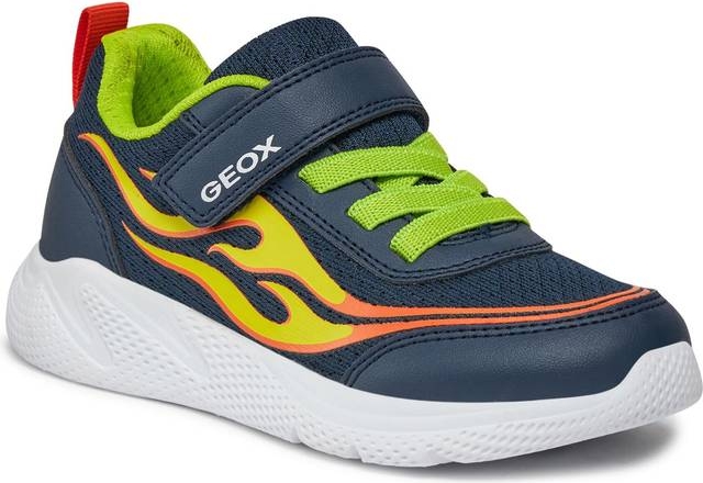 Geox Små Drenge Sprintye Træningssko - Navy/Lime