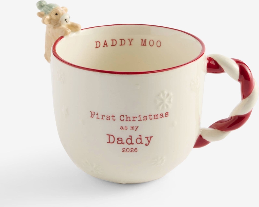 NEXT Cream Baby's First Christmas Hamish Daddy One Mug