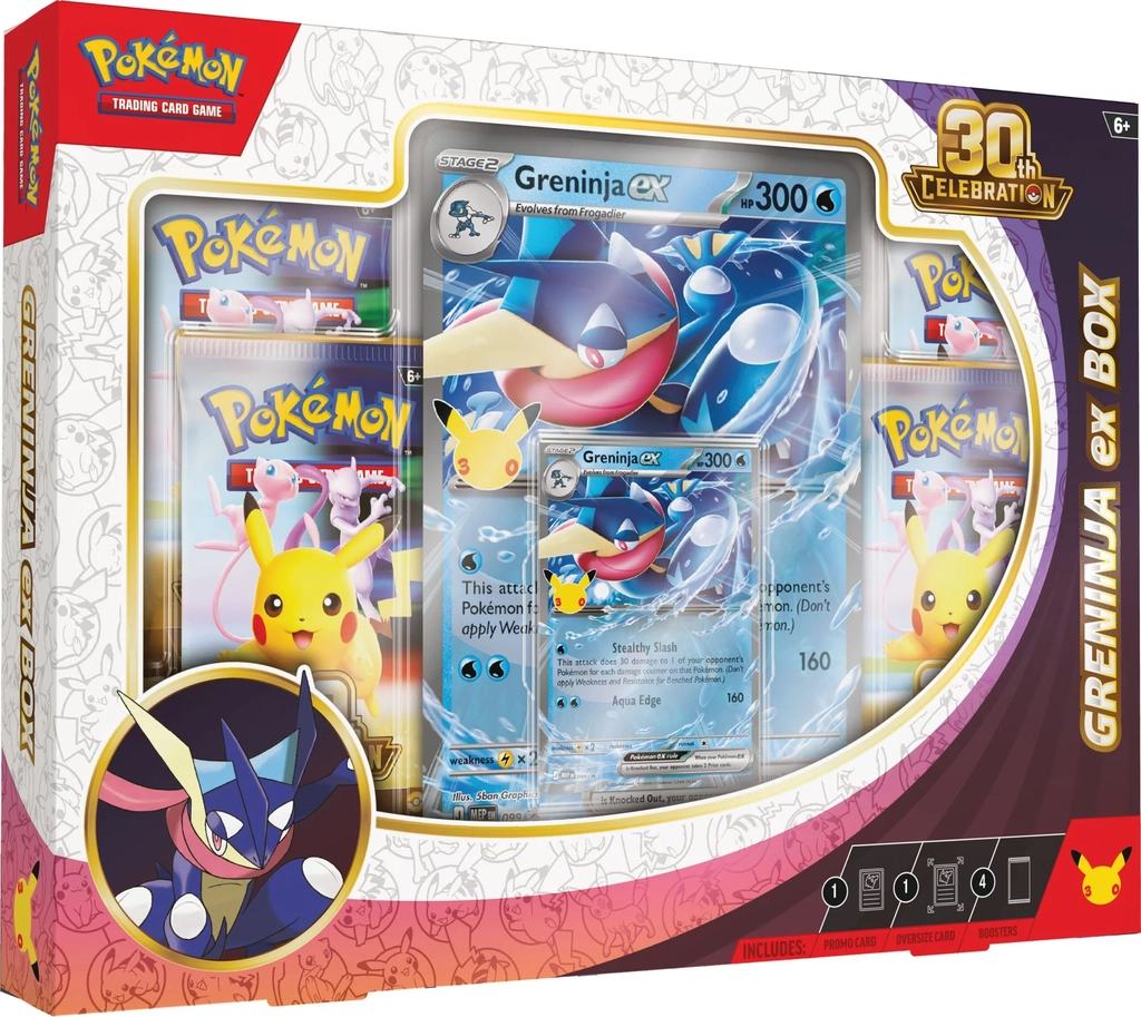 pokemon greninja ex samlekort box