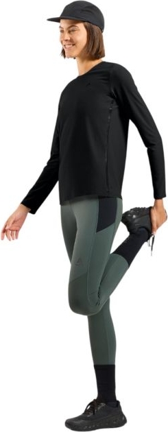 Odlo Zeroweight Chill-Tec LS Tee Str. L Sort Dame